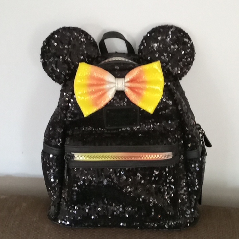 Loungefly Disney Parks Minnie Mouse Candy Corn Mini Backpack Rare